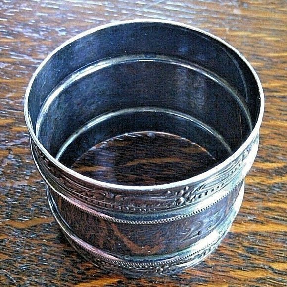 Silver Napkin Ring White Star Line Flag Shipping Ocean liners Titanic's Olympic - Picture 11 of 16